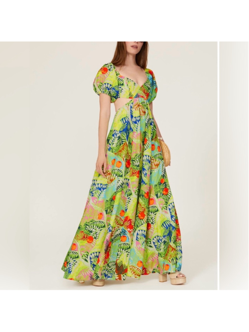 STAUD Coliseum Cutout Maxi Dress